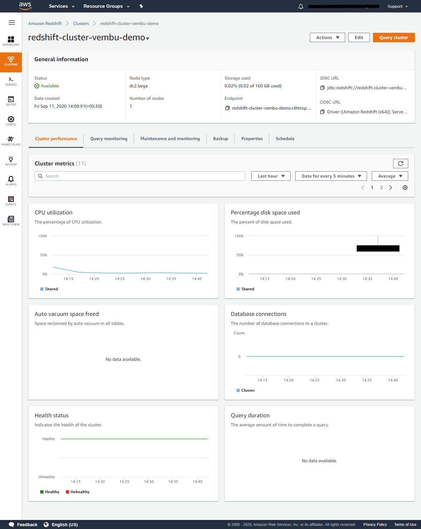 aws redshift data api