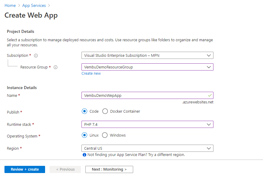 Microsoft Azure App Services