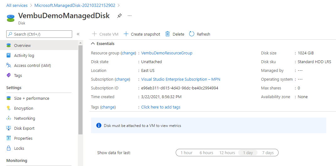 azure-maganed-disk