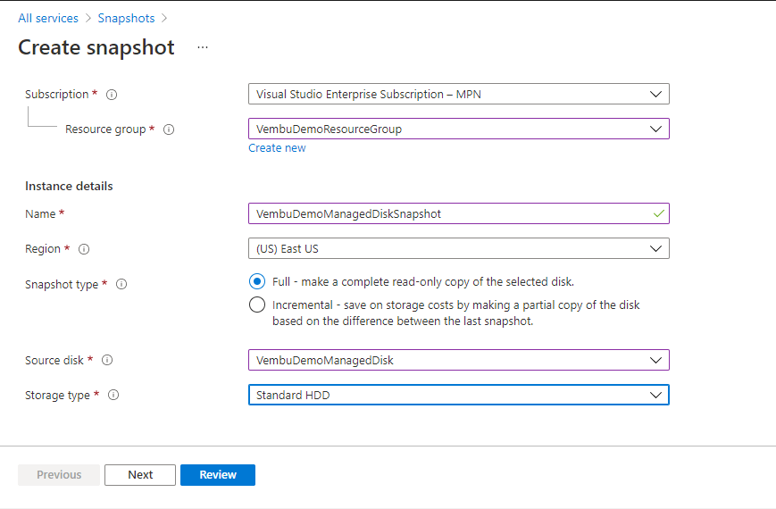 azure-maganed-disk