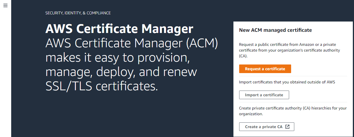 AWS Certificate Manager