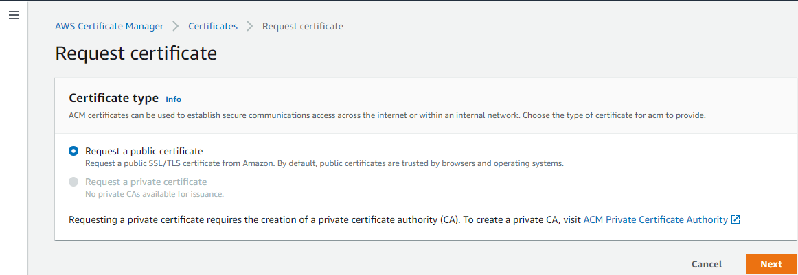 AWS Certificate Manager