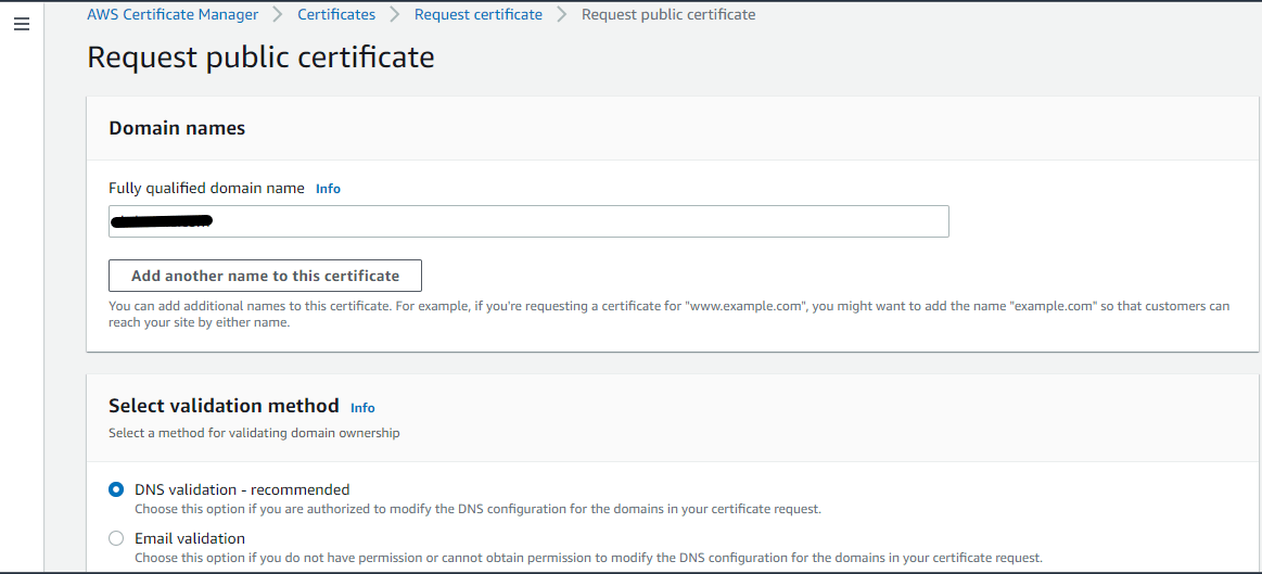 AWS Certificate Manager