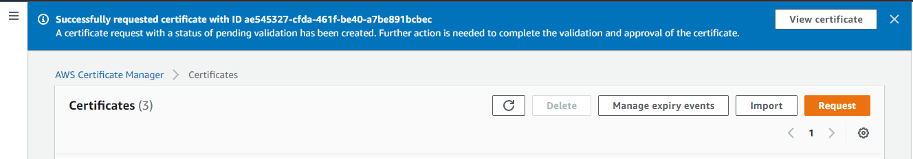 AWS Certificate Manager