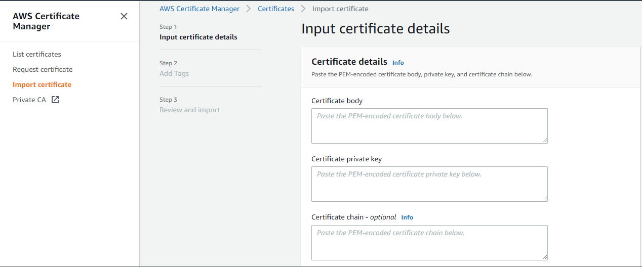 AWS Certificate Manager