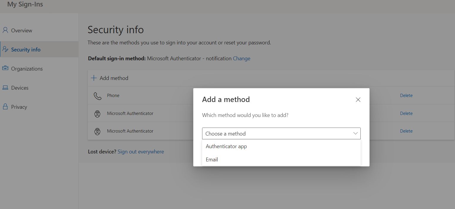 Microsoft Authenticator App