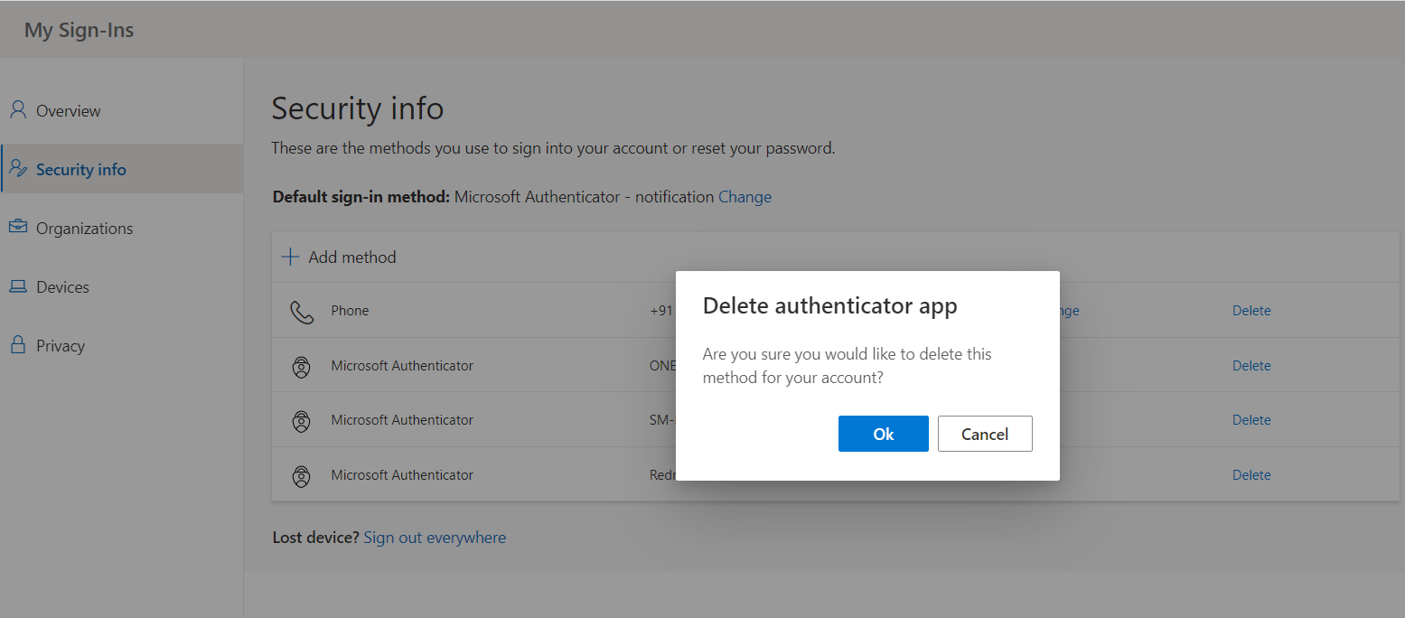 Microsoft Authenticator App