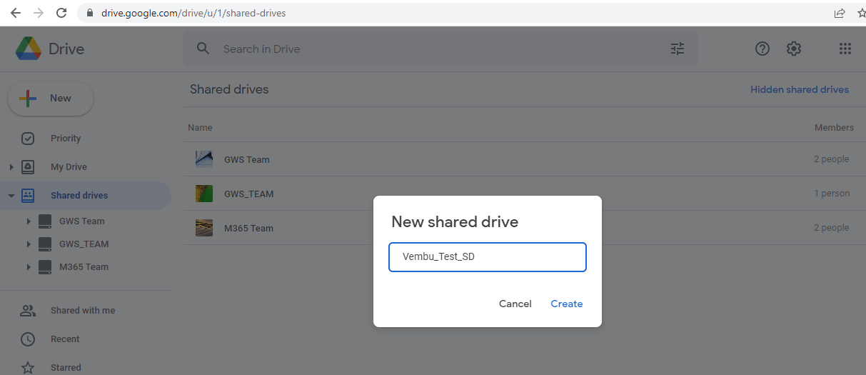 google share drive