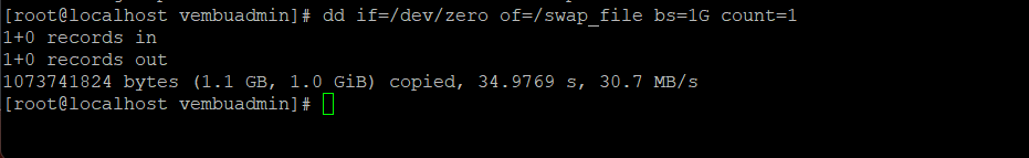 swap memory in Centos