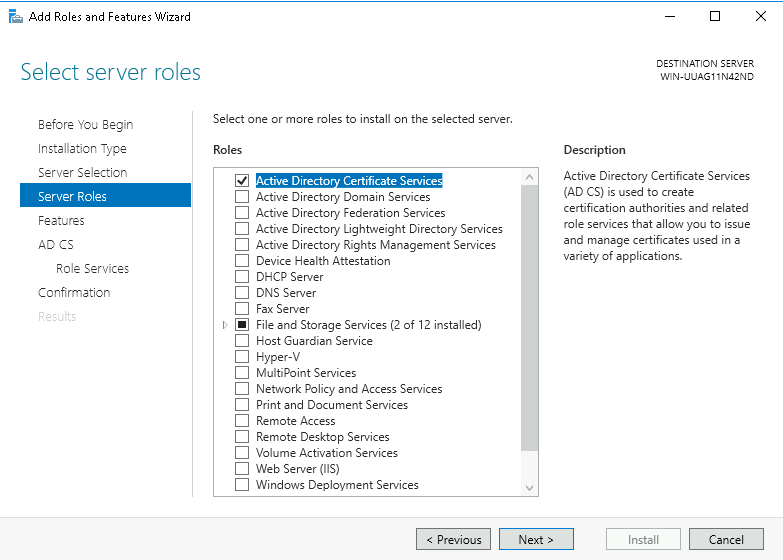 Active Directory Certificate Services