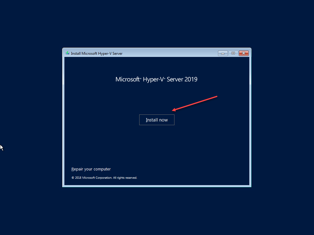Install-Hyper-V-Server