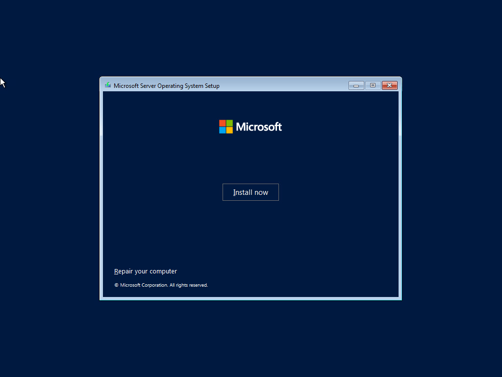 Install Microsoft Hyper-V in Windows Server Core