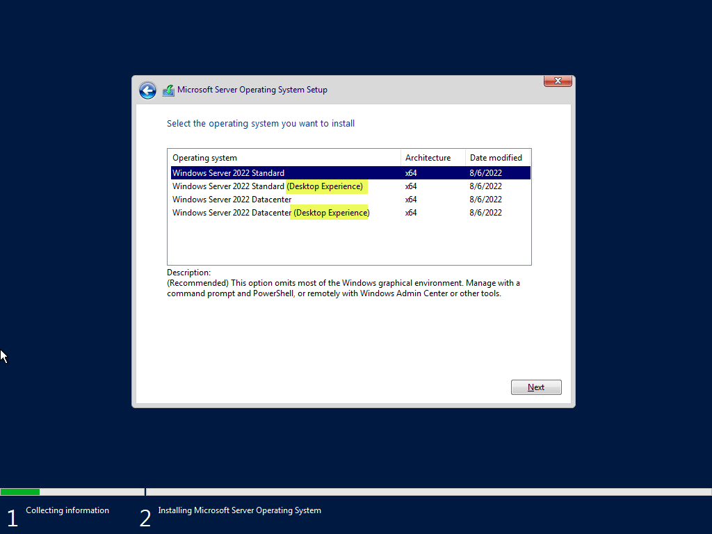 Install Microsoft Hyper-V in Windows Server Core