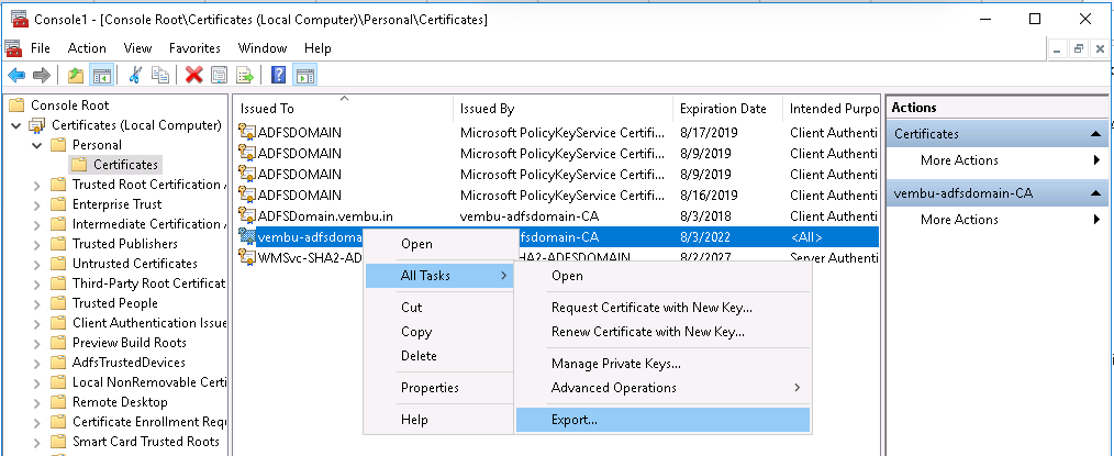 SSL Certificate in Windows Server