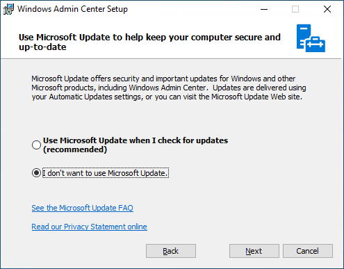 Windows Admin Center