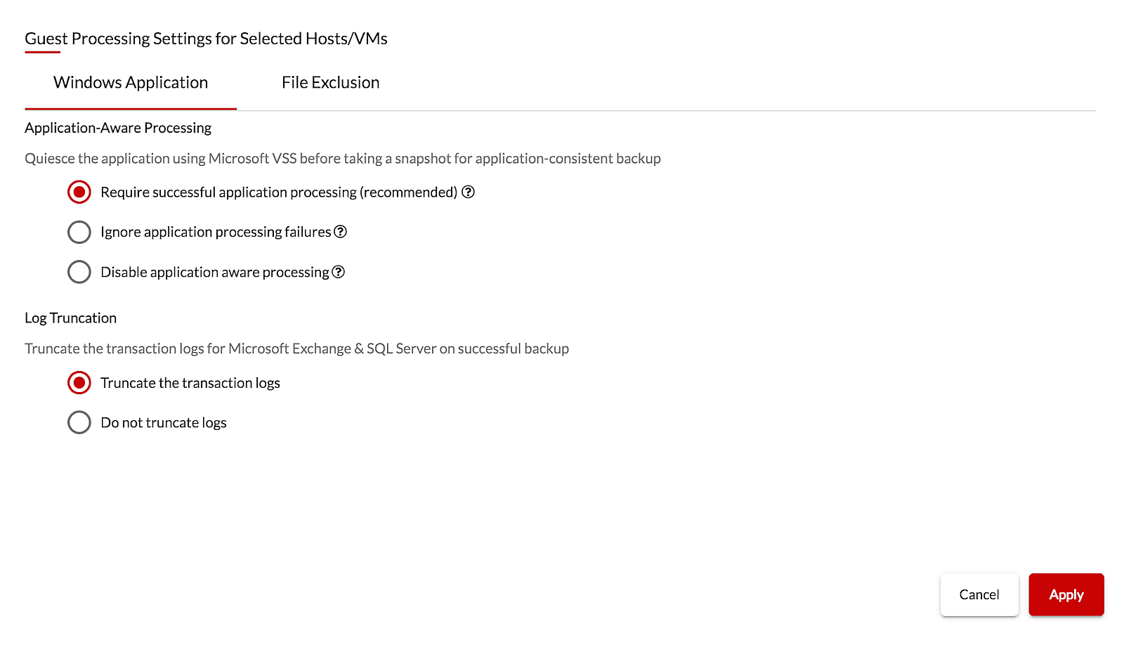 BDRSuite Free Edition VMware