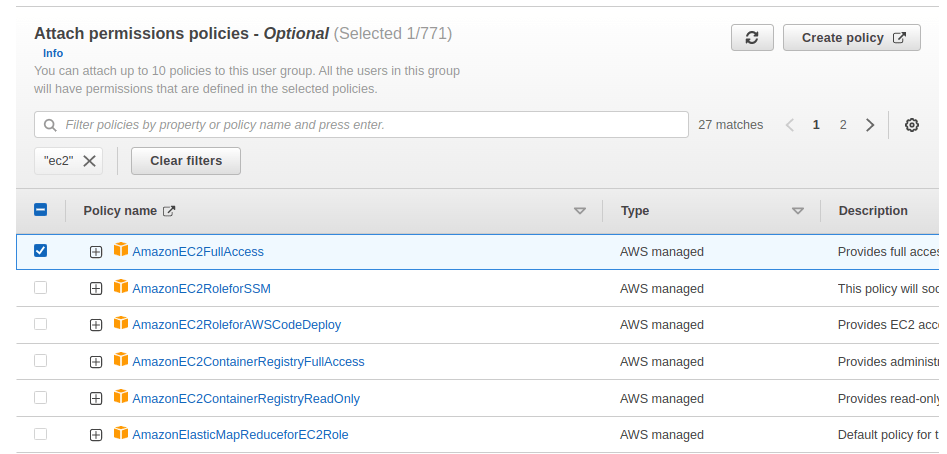 Creating and managing IAM groups