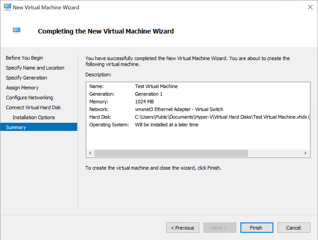 Step 1. Launch Hyper-V Restore Wizard - User Guide for Microsoft