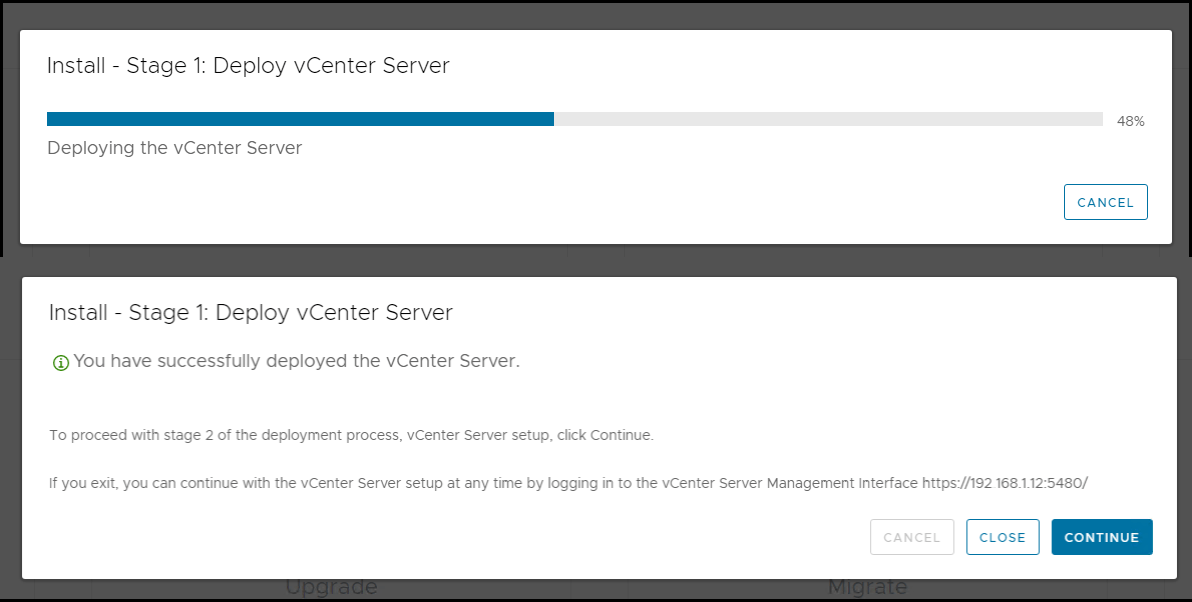 Install vCenter