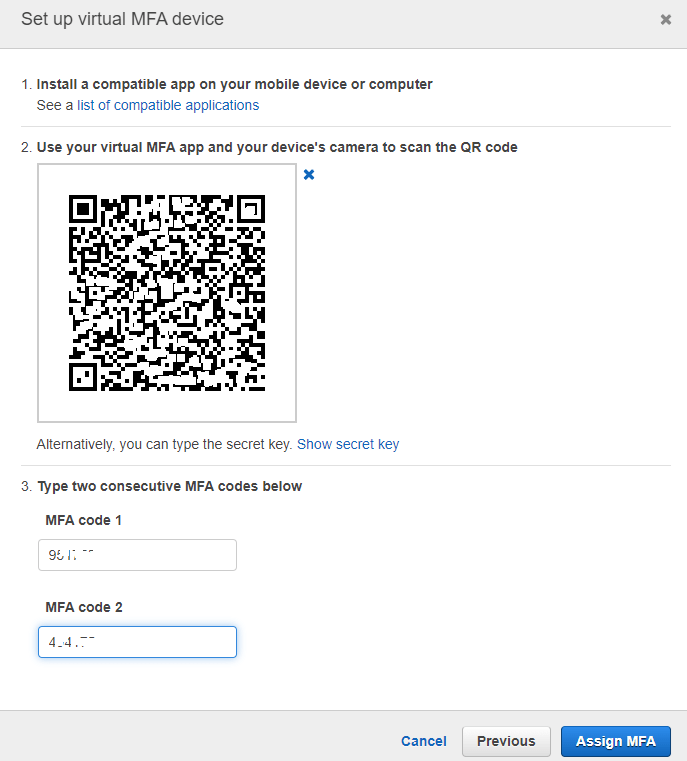 Securing Root account using MFA