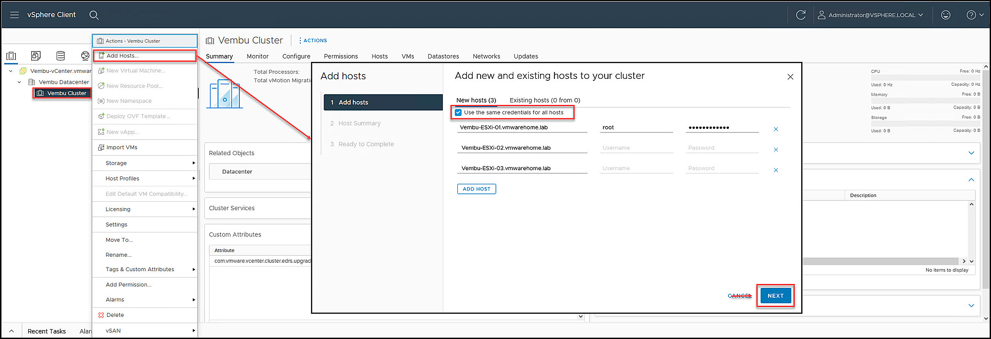 VMware-Datacenter-and-Clusters