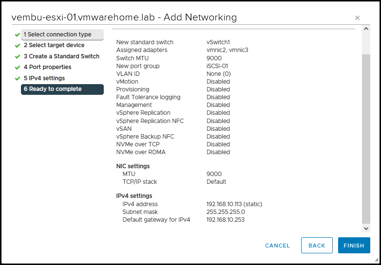 Create and Configure iSCSI Datastores