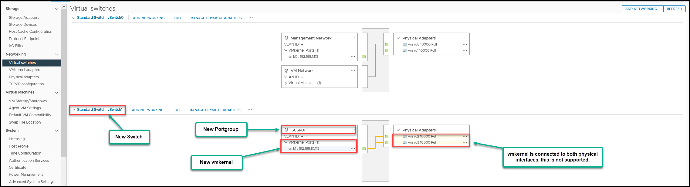 Create and Configure iSCSI Datastores