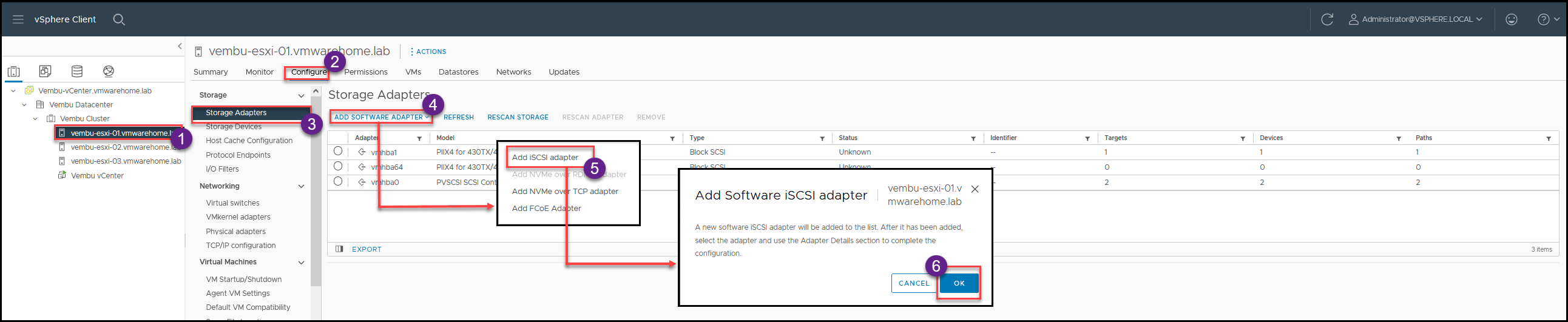 Create and Configure iSCSI Datastores