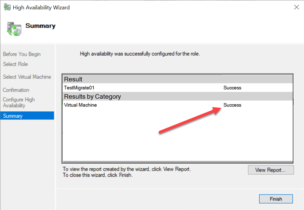 Hyper-V High Availability