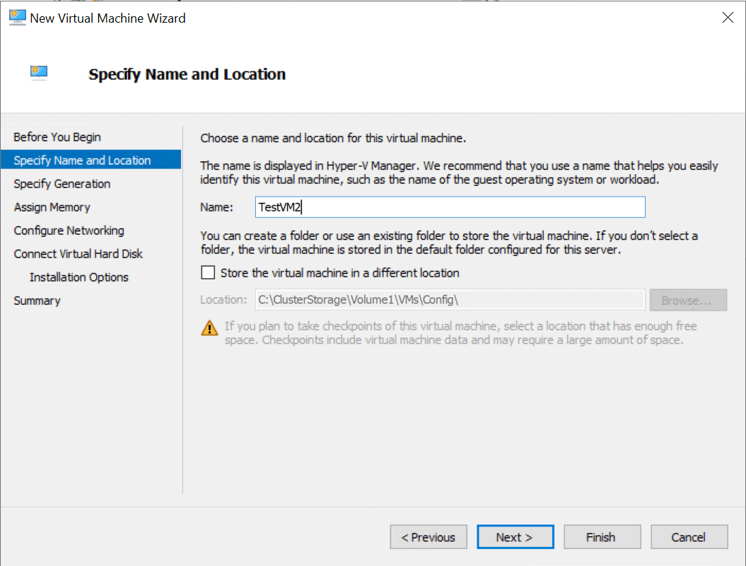 Hyper-V High Availability