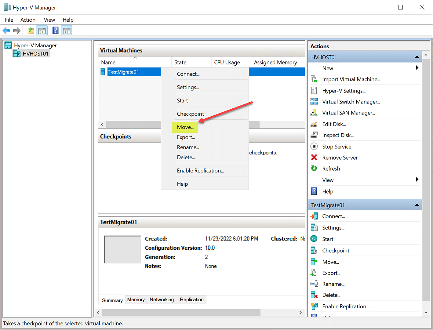 Hyper-V Live Migration