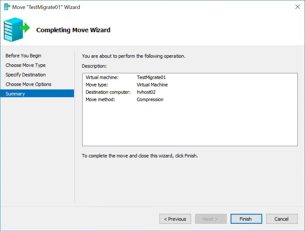 Hyper-V Live Migration