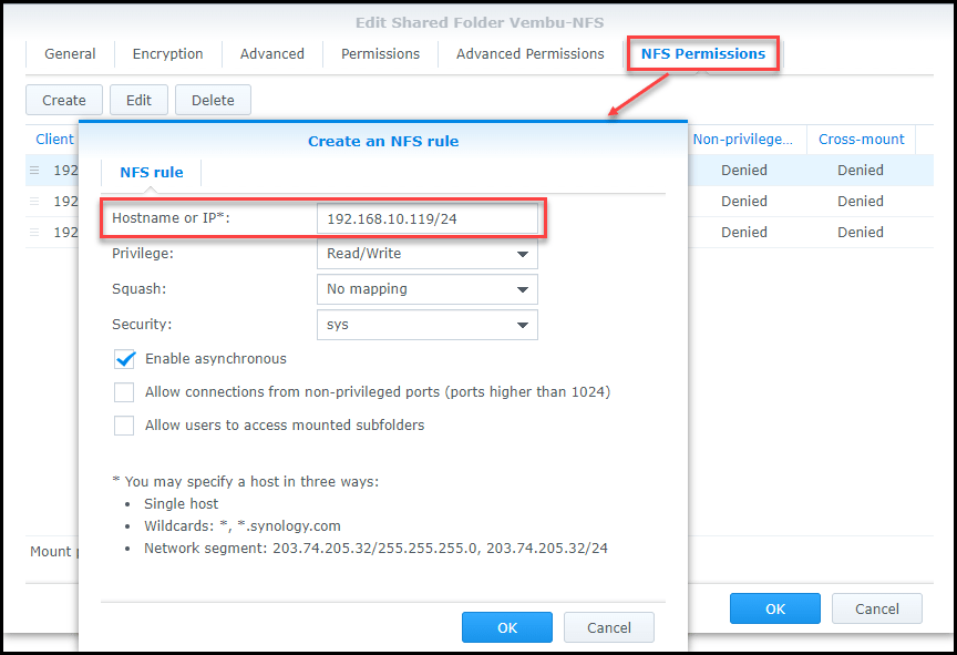 NFS Datastores