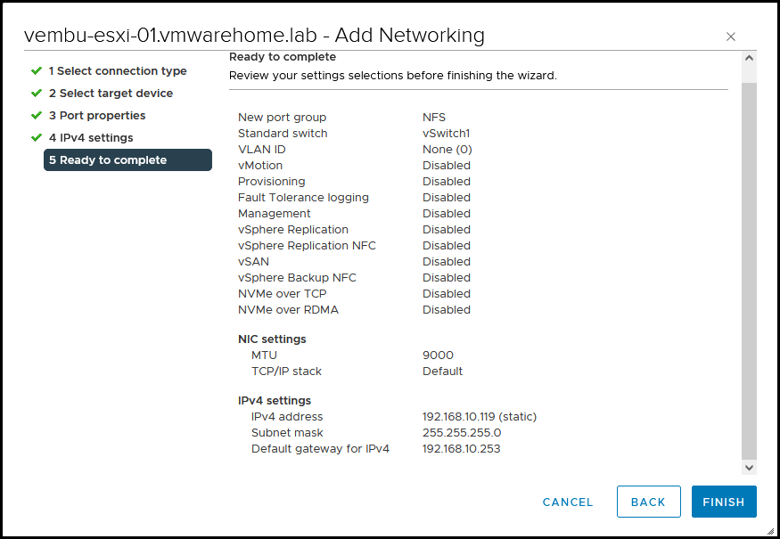 NFS Datastores