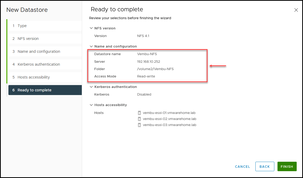 How to Create a VMware NFS Datastore - Thrifty Admin