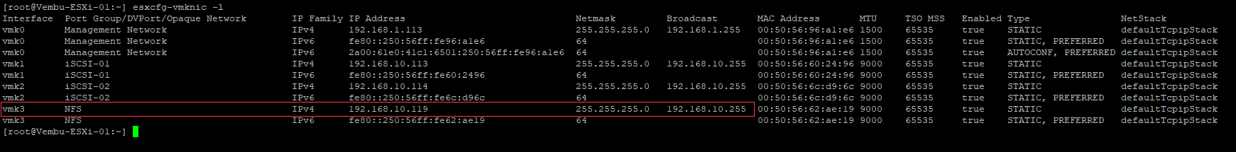 NFS Datastores