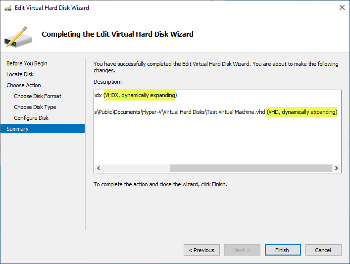 Virtual Disk Formats