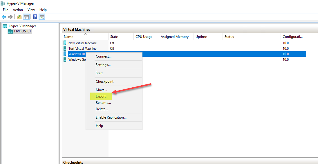 Export-and-Import-Hyper-V