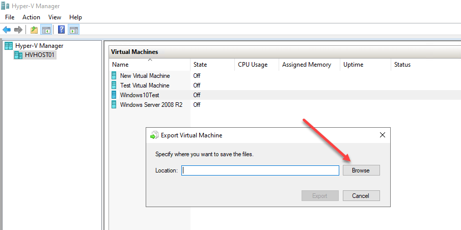 Export-and-Import-Hyper-V