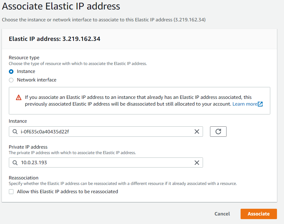 AWS Elastic IP Address