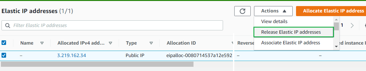 AWS Elastic IP Address