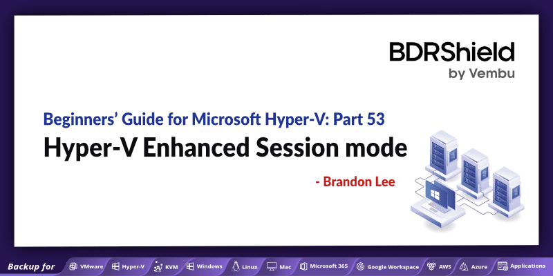 Hyper-V backup solution