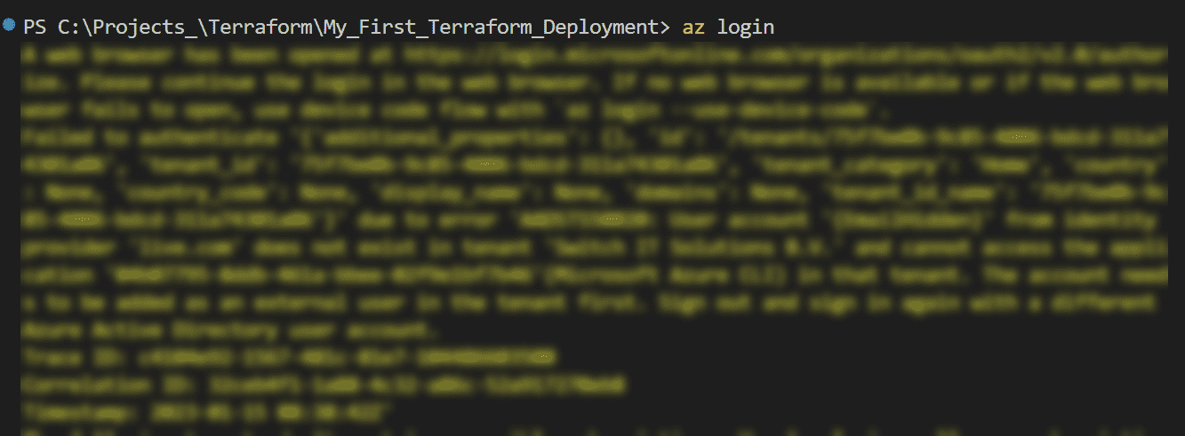 Deploying Resources to Azure using Terraform