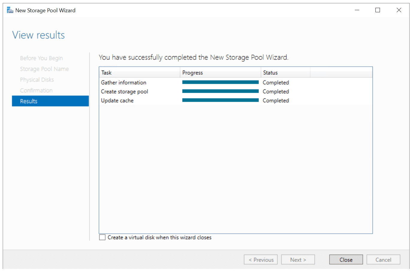 Windows Storage Spaces