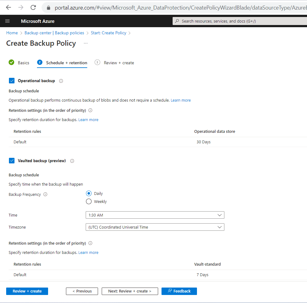 Azure Blob Backup