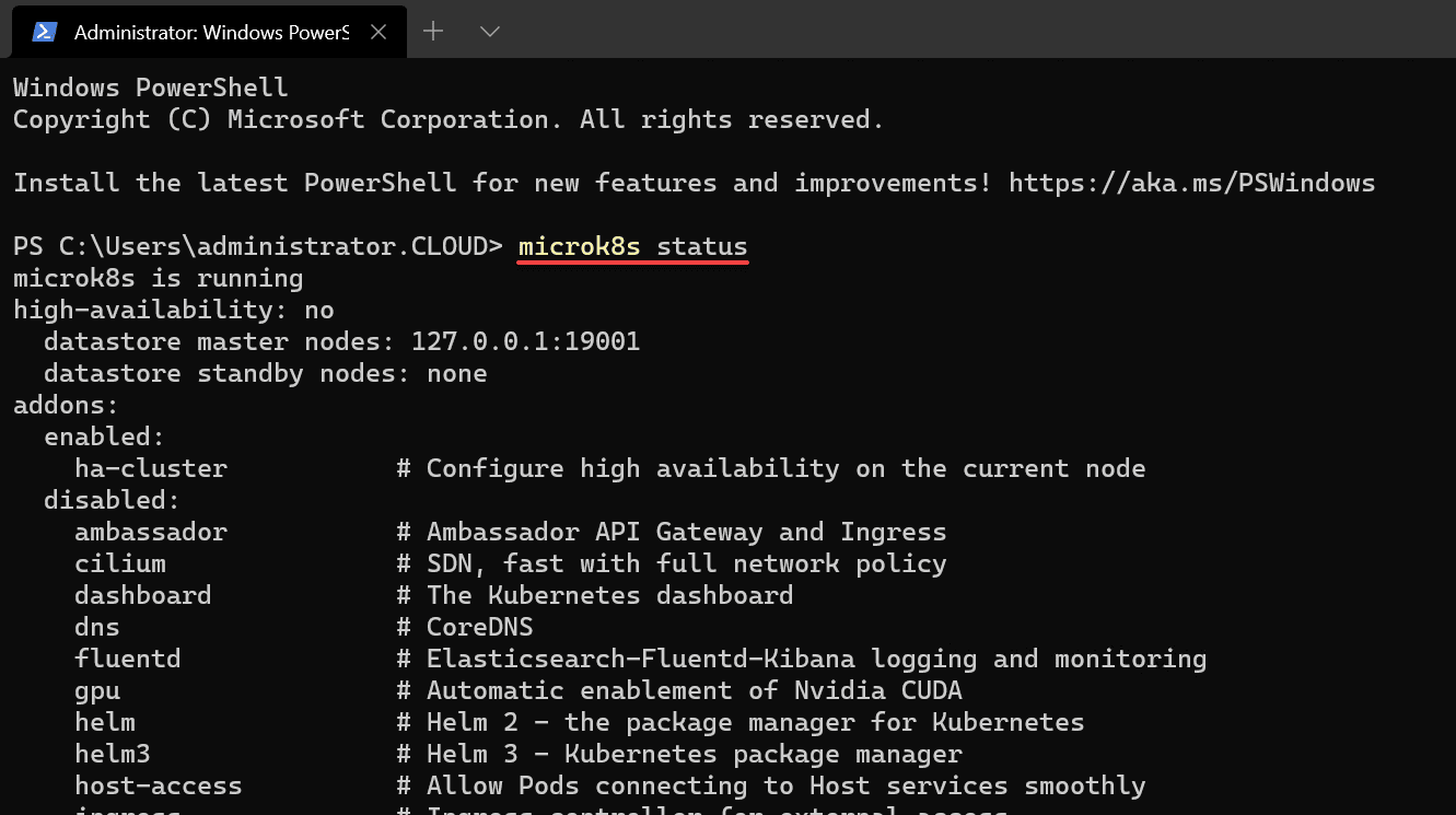 Microsoft Hyper-V: Windows Kubernetes with Microk8s