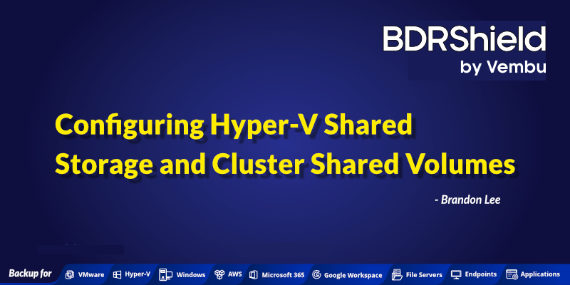 Hyper-V Cluster Shared Volumes
