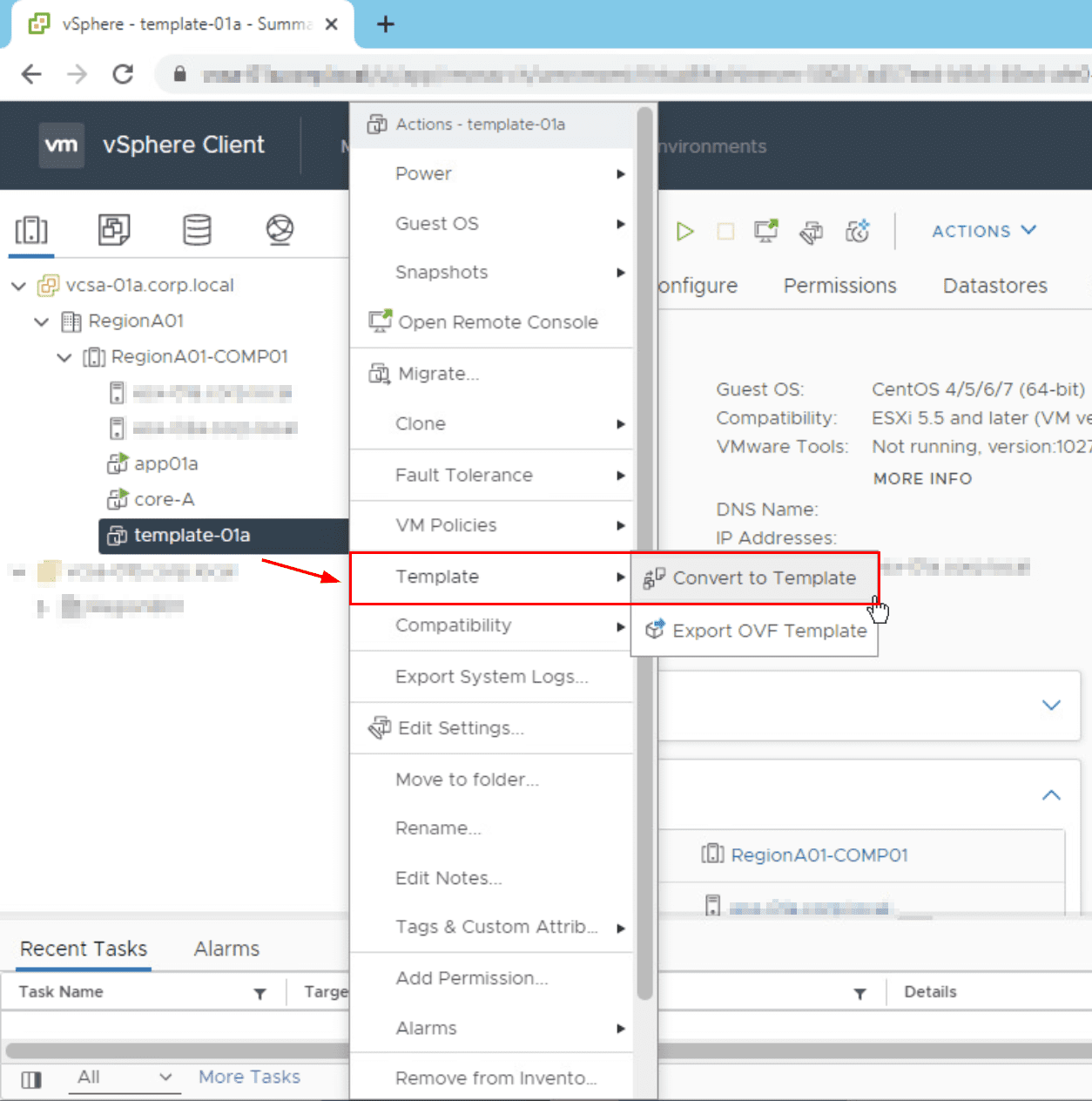 VM Templates in VMware vSphere