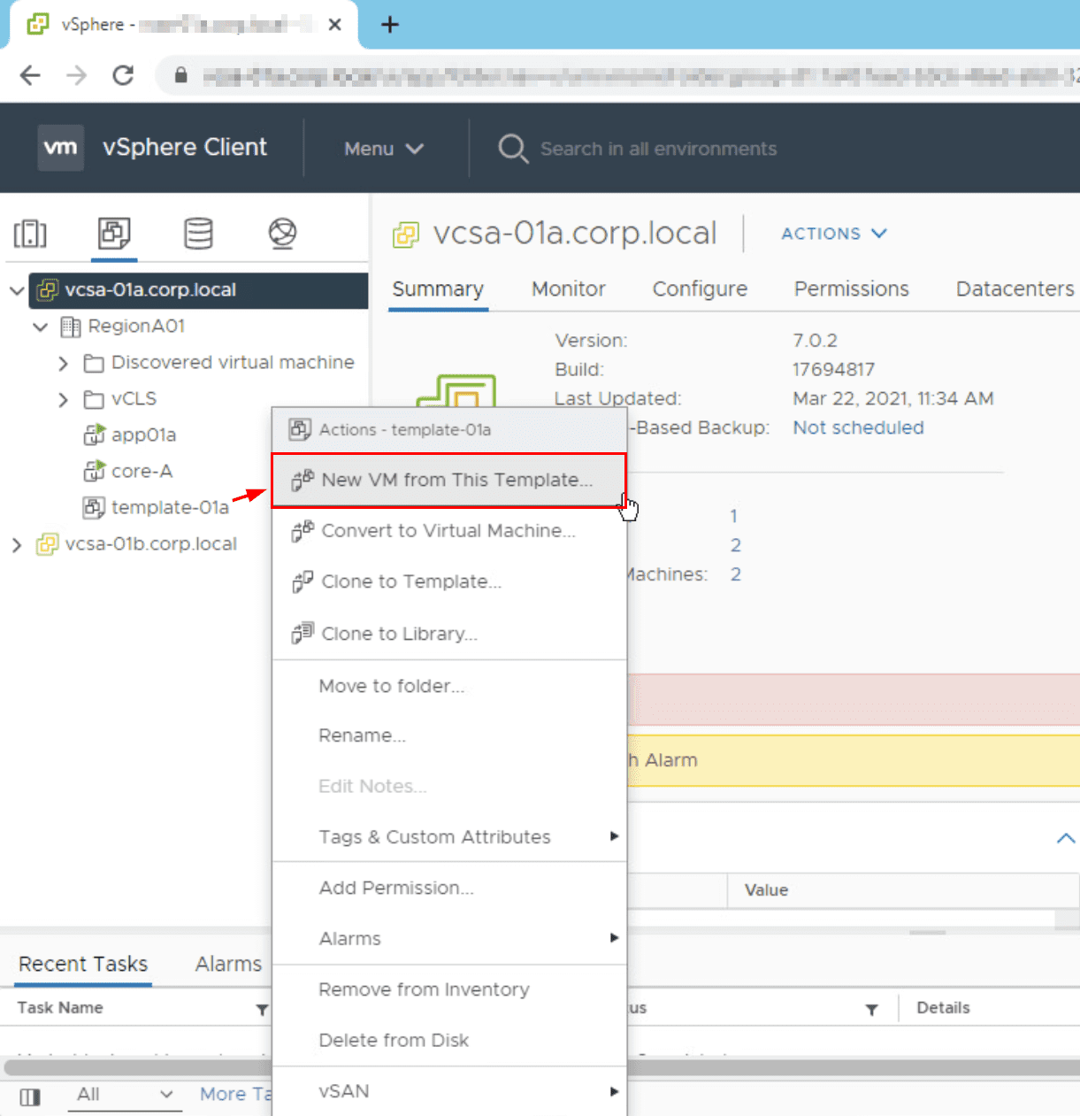 VM Templates in VMware vSphere