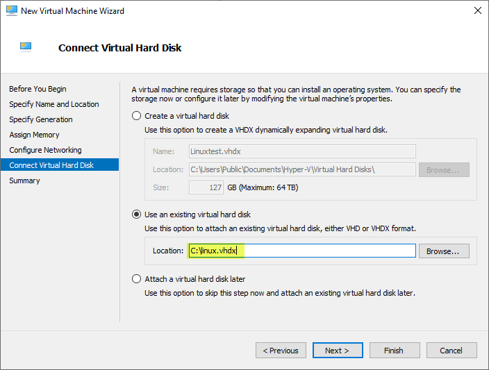 Import OVA into Hyper-V